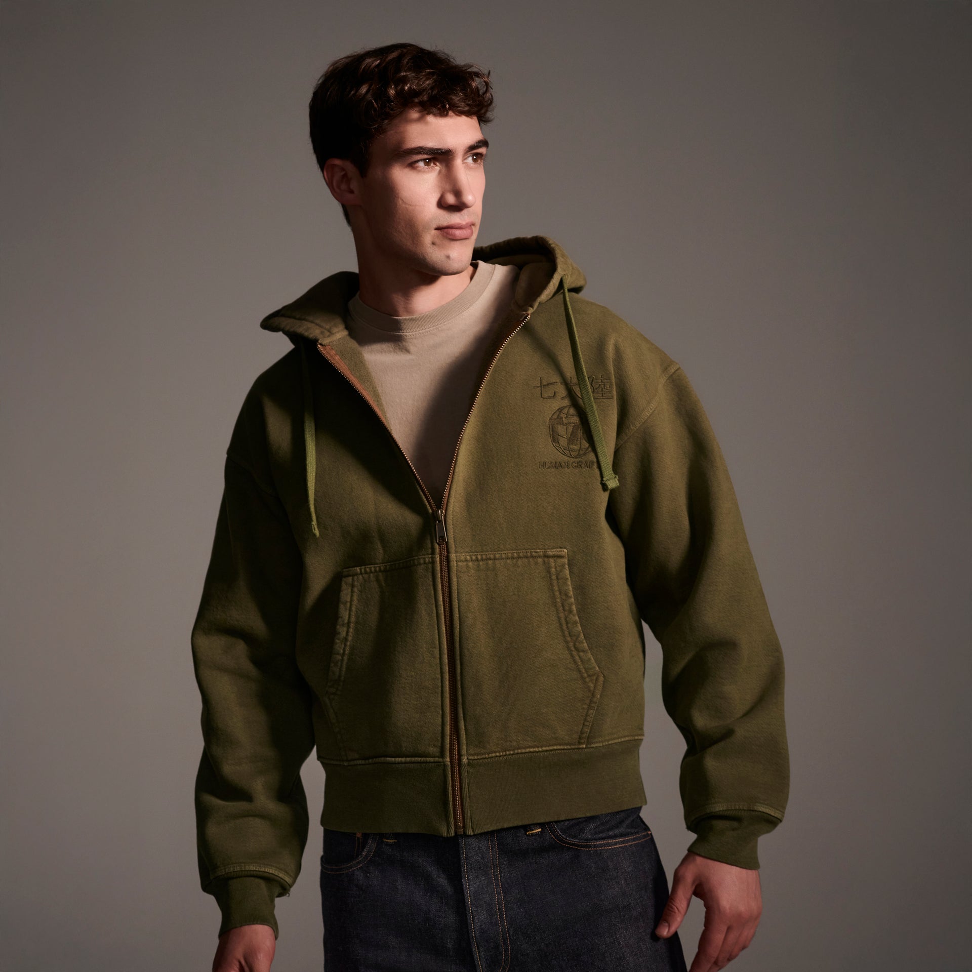 The Camden Hoodie in Olive