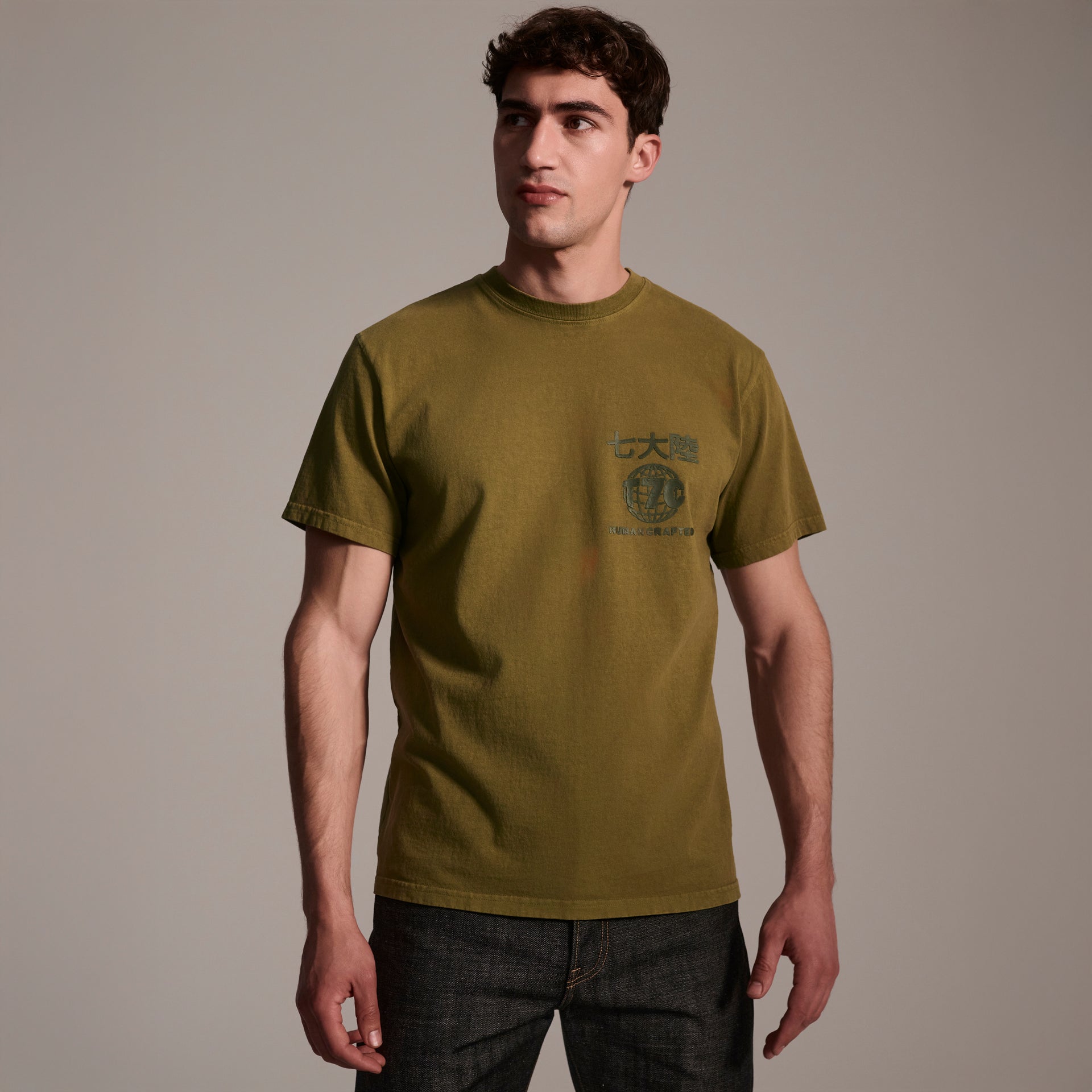 The Timo Tee in Olive