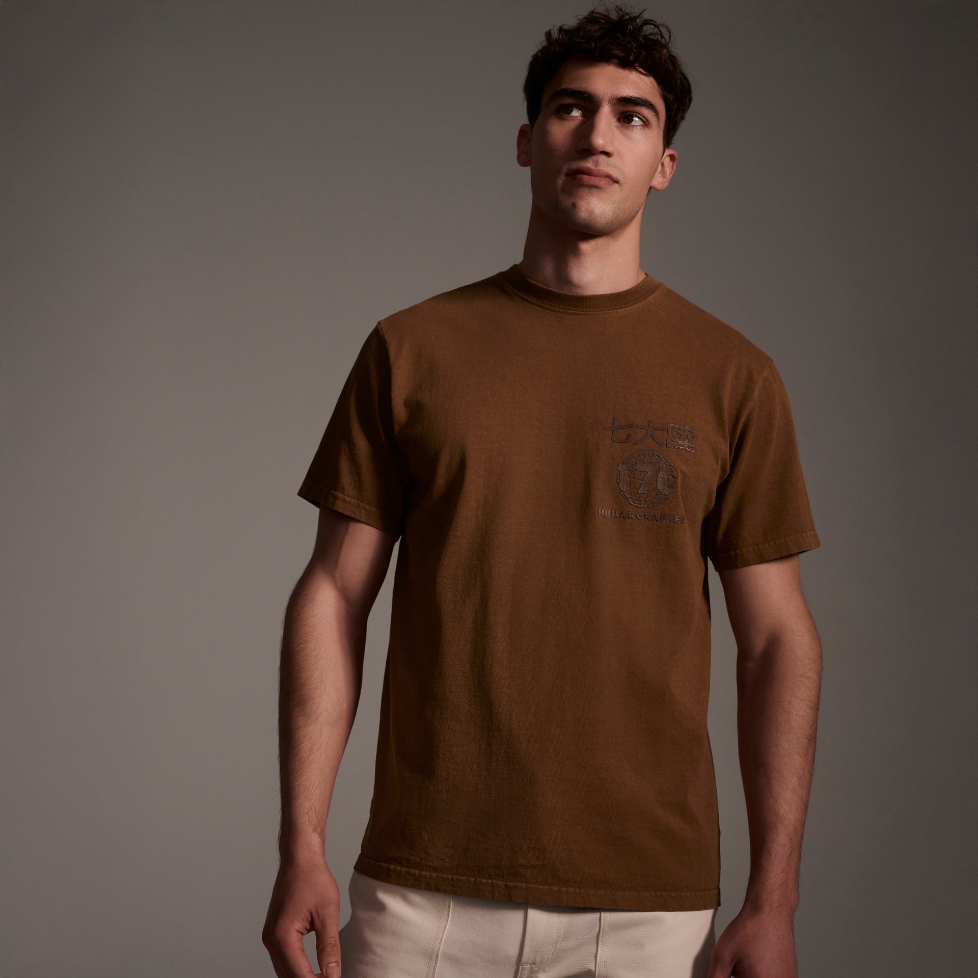 The Timo Tee in Tobacco