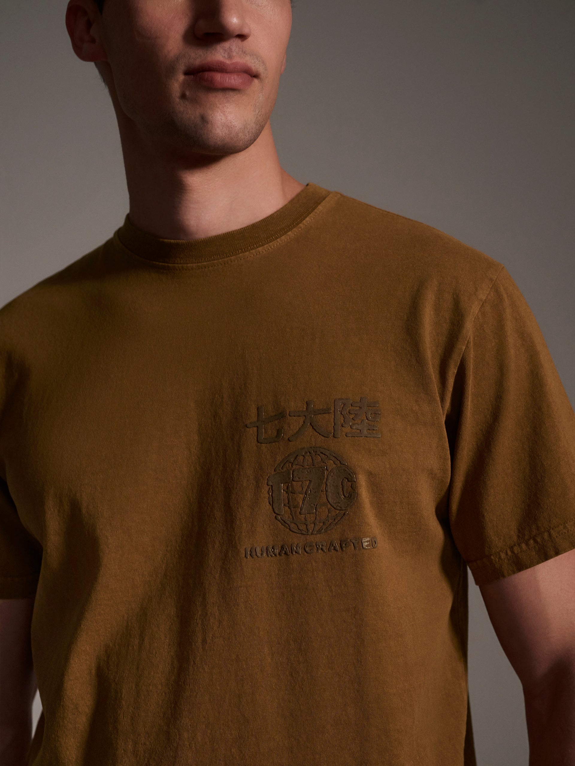 The Timo Tee in Tobacco – T7C The Seven Continents